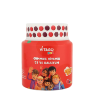 Kids Gummies Vitamin D3, Kalsiyum İçeren Çiğnenebilir Form Takviye Edici Gıda