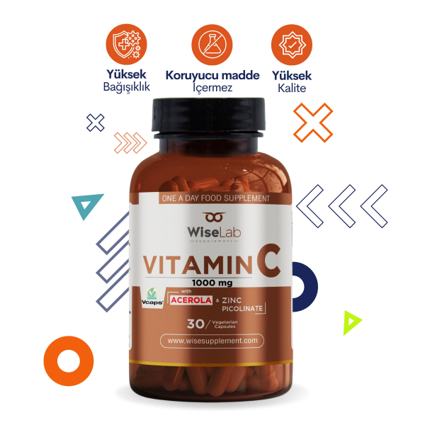 Vitamin C 1000mg 30 Herbal Capsules